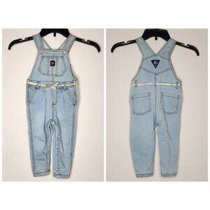 Vintage OshKosh B’gosh Jean Denim Chambray Overalls Girls 18M Osh Kosh Baby B’go